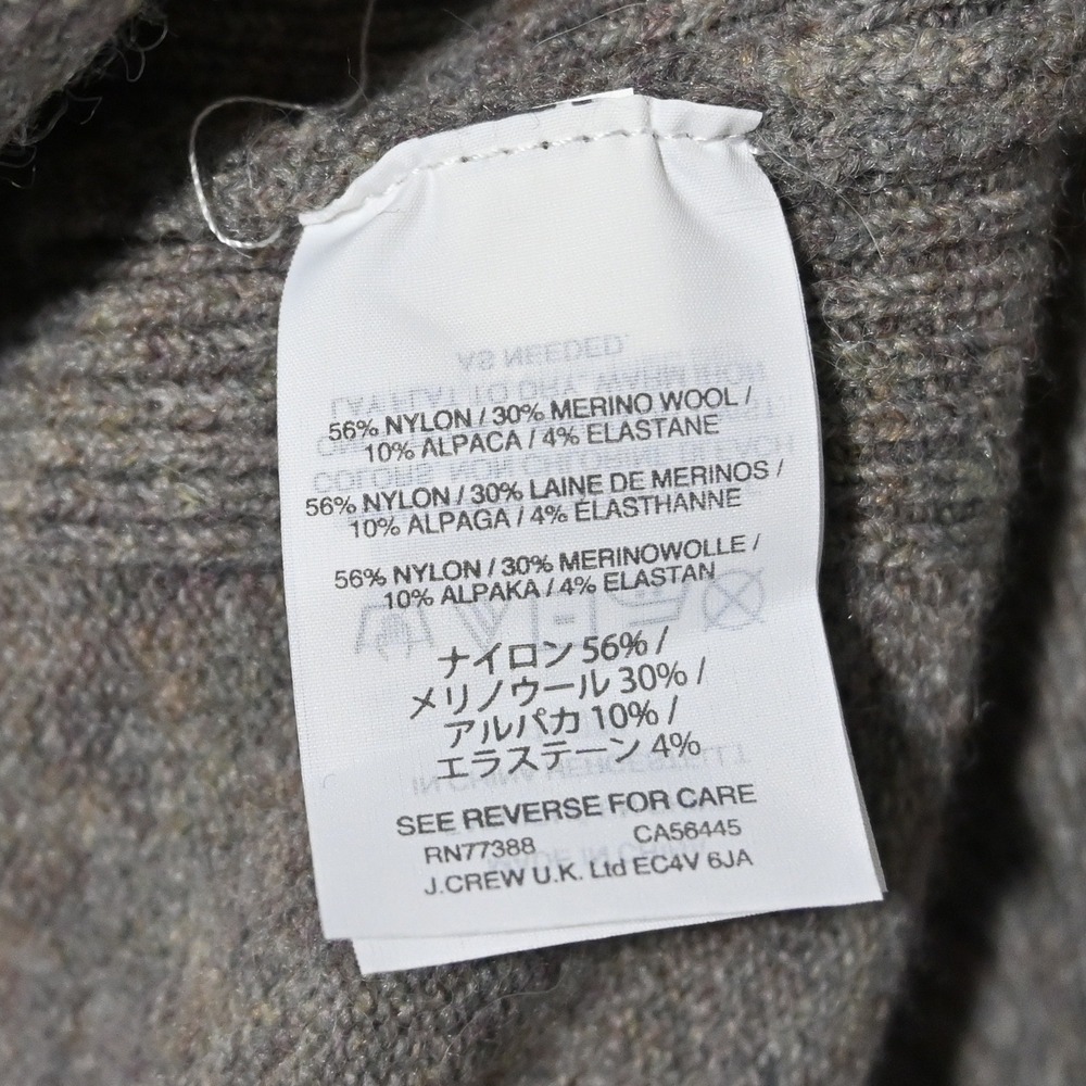 J. Crew V-Neck Tunic Sweater Womens Merino Alpaca Blend XXS Gray - Picture 4 of 8